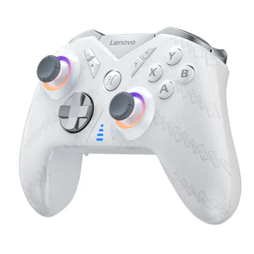 Lenovo S05 RGB Wireless Gaming Controller 1000Hz Wired+200Hz Wireless Return Rate Dual Hall Effect Joysticks+Triggers Gamepad with Dual Vibration Motors Support Six-axis Turbo Function