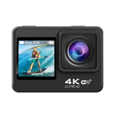 4K 60FPS WiFi Camera with Dual Color Screen 170 Wide Viewing 30M Waterproof EIS Anti-shake Outdoors Sports Camera