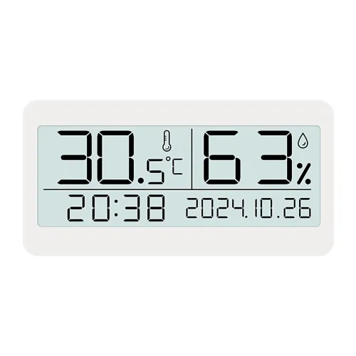 Magnetic Suction LED Simple Clock Back Light Desktop Clock Temperature And Humidity Alarm Clock Decorative Ornaments Silent Small Alarm Clock