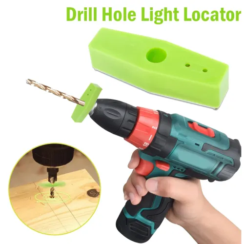 Drill Hole Position Light Locator Plastic Drill Guide Light Locator No Blocking Viewing Drill Bit Hole Punching Light Locator