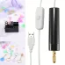 USB Electric Drill High Concentricity Rotary Tool ABS Material 36V Safe Multipurpose Drill Bits Lightweight Portable DIY Jewelry Crafts Nail Art