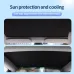 4pcs Car Top Split Sunshade Cover Heat Insulation Crystal Sunshade Cover Roof Sunshade Front Rear Sunroof Skylight for Tesla Model 3 Highland Y