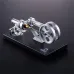 StarPower QX-SL-01 Hot Air Stirling Engine Model with Wooden / Metal Base DIY Generator Physics Experiment Science Education Toys