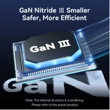 [GaN Tech] Vention FER 65W 3-Port USB PD Charger USB-A+2USB-C PD3.0 QC3.0 PPS SCP FCP AFC Apple2.4A Fast Charging Wall Charger Adapter EU Plug for iPhone 16 15 Pro 14 13 12 Pro Max for Huawei Mate XT for Xiaomi 15pro