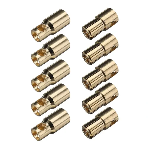 5 Pairs 3.5/6.0/8.0mm Bullet Connector Banana Plug Spare Part for RC Battery Motor