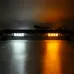 12V 28" 54LED Car Roof Double Side Emergency Strobe Flash Light Lamp Bar White and Amber For Car Truck Boat