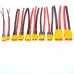 AMASS XT30U XT60H XT90H Drone Connectors with Gold-Plated Copper Contact and Soft Silicon Cable for Stable Current Flow Eco-friendly Flame-Retardant Material for Drones Hobby Toys Battery Connections