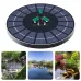 Color RGB Light Solar Fountain Swimming Pool Landscape Automatic Boat Bilge Pump 360 Degree Rotating Nozzle 9V/4W Floating Waterfall Fountain Bird Bath Outdoor Decoration Portable