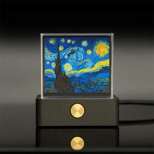 Tevorex Bitcoin Stock Ticker Crystal Monitor Display Digital Clock Weather Temperature Humidity Weather Temperature Electronic Photo