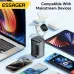 [GaN Tech] ESSAGER ES-CD35 67W 4-Port USB PD Charger 2USB-A+2USB-C PD3.0 QC4.0 AFC FCP SCP PPS BC1.2 DCP Apple2.4A Fast Charging Wall Charger Adapter EU Plug US Plug with 1M C8 Power Cable
