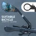 WESBIKING HAnti-Glare Bike Rearview Mirror 360 Rotation Adjustable Retractable Reflector for 20-23mm Bicycle Electric Scooter Handlebars