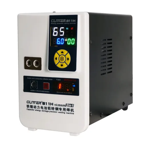 GLITTER 811H Industrial Energy Storage Spot Welder with Real-Time Monitoring High Pulse Power 42KW/36KW Resistance Measurement Function High Ampere Welding Pens Intelligent Design for Battery Protection