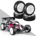4Pcs Tires Wheel Rims 17mm Hex for 1/8 Nitro Off Road RC Car HSP HPI Kyosho ZD Hongnuo Redcat Trxs Parts