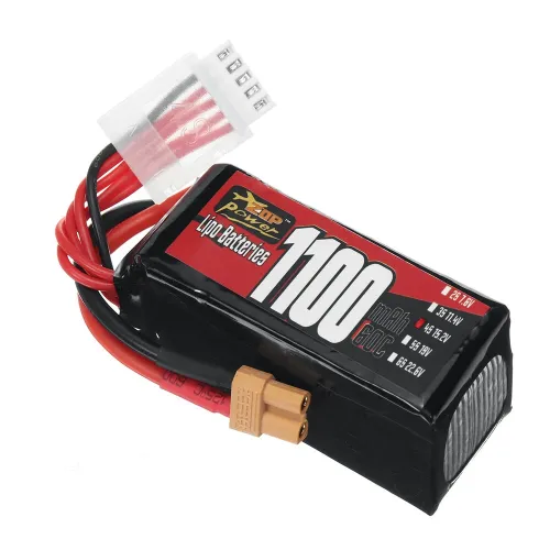 ZOP Power 4S 15.2V 1100mAh 60C 16.72Wh LiPo Battery XT30 Plug for GEPRC Tern LR40 FPV Racing Drone