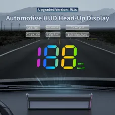 Weiying W1S Automotive HUD Display 10Hz Dual-Mode GPS Speed Monitor Type-C Large Font Plug And Play