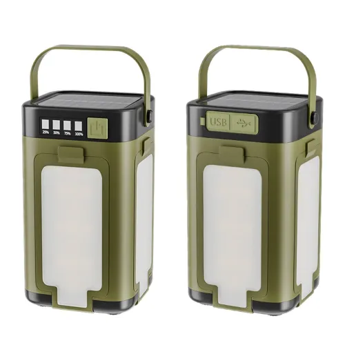IPRee Portable Solar Camping Lantern LERechargeable Outdoor Hanging Tent Lamp Folding LWith Hook Emergency Camping Light