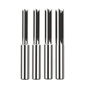 Four-Blade Carbide Tenon Cutter Woodworking Mortise and Tenon Door Lock Hole Opener Smooth Cutting Tool 8mm 9mm 10mm 12mm