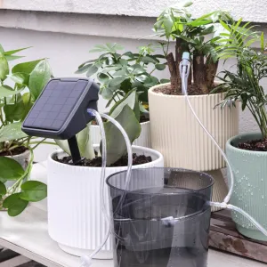Solar Automatic Watering Device Intelligent Flower Sprinkler Timing Watering Device Potted Plant Drip Irrigation System Drip Self-watering Equipment