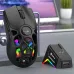 XUNFOX H16Pro Tri-mode RGB Gaming Mouse with Digital Screen Display 800-12000DPI Dual 1K Return Rate 70g Lightweight Gmer Mice for PC Laptop Computer