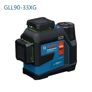 Genuine for BOSCH GLL90-33XG GLL100-33CG Green Laser Level High Precision 0.3 mm/m IP65 Protection 27m Range Flexible Power Supply Only 100-33CG Bluetooth control Green Beam Professional Tool English version
