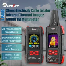 AV TOOLTOP ET938 ET938PRO 3-in-1 Wire Locator Multimeter Infrared Thermal Imaging Camera LCD Screen Rechargeable Lithium Battery Cable Tracking Depth Up to 2m Wide Temperature Range Multitool