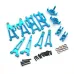 Upgrated Metal Spare Parts Front and Rear Awing Arm Steering Cup Rear Wheel Seat Set for 1/14 MJX 14209 14210 RC Car Vehicle Models