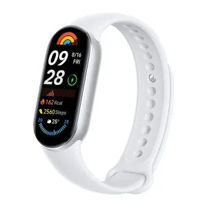 Original Xiaomi Smart Band 9 1.62inch AMOLED Display bluetooth Call Heart Rate Blood Oxygen Monitor Sleep Monitoring Women's Health Breath Training Multi-sport Modes Music Playback 5ATM Waterproof Smart Watch Chinese Version