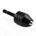 Mini Keyless Drill Chuck 1/4 Inch Hex Shank Quick-Change Converter Aluminum Alloy Sturdy Versatile Compatibility Secure Bit Locking