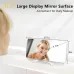 Smart LED Mirror Digital Clock Alarm Clock LED Digital Clock Auto Dimming Mirror Rechargeable Digital Clock for Bedrooms 4 Level Brightness&2 Level Volume