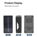 IPRee 18650 Solar Battery Charger Dual Slot USB LCFor 5V 1200mA 14500 16340 26650 Rechargeable Batteries Intelligent Fast Charging