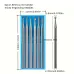 High-Speed Steel Micro Carving Tool Bits 1.0mm 1.4mm 1.8mm 2.3mm Precision Woodworking Engraving Sculpting Burr-Free Rotary Accessories