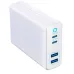 95W 4-Port USB PD Charger 2USB-A+2USB-C PD Fast Charging Desktop Charging Station EU Plug with 1.6M Cable for iPhone 16 16 Pro 15 14 13 Pro Max for Samsung Galaxy Z Fold7 for HUAWEI for XIAOMI