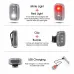 WESBIKING Mini Portable Bike Taillight 4 Light Modes USB Rechargeable 180 Wide Angle PX5 Waterproof White Red Warning Bicycle Back Light for Cycling Running Hiking
