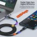 Toocki 100W Type-C to Type-C Cable QC4.0 Fast Charging Data Transmission Thick Wire Core Line 0.5M/1M/2M Long for Huawei Mate50 for Xiaomi Mi13 for Samsung Galaxy Z Flip 4 for OPPO Reno8 for Pad Air4 10.9