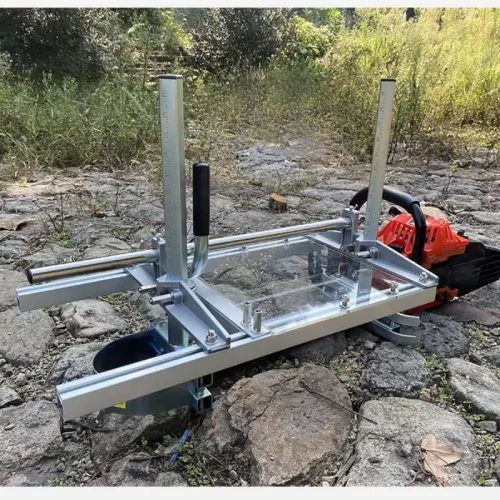 Portable Chainsaw Mill Wood Cutting Frame Adjustable Thickness Aluminum Stainless Steel Fits 8-24 Inch Chainsaws Professional Saw Cutting Tool Frame