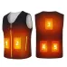 TENGOO HS-05 V-neck Slimming 5 Areas Smart Heating Vest 3 Gear Temperature USB Charging Winter Warmth Cold-proof Waistcoat for Men Women Elderly People