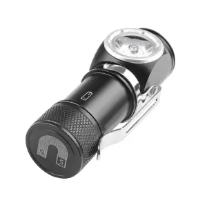 P8 LE600LM Mini Flashlight Built-in Battery Type-Charging Portable Strong Light Multi-Function With Magnet Pen Clamp Head Light