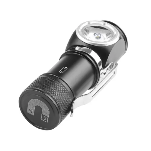 P8 LE600LM Mini Flashlight Built-in Battery Type-Charging Portable Strong Light Multi-Function With Magnet Pen Clamp Head Light