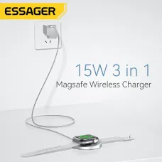 ESSAGER ES-WC05 15W 10W 7.5W 5W 3W Wireless Charger Fast Wireless Charging Pad for Qi-enabled Smart Phones for iPhone 14 Pro Max for 14 Pro 13 12 for Xiaomi 13pro for Huawei Mate50