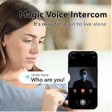 Intelligent Visual Doorbell WiFi Wireless Long Standby HD Night Vision Remote Video Call Voice Change Cloud Storage Smart Home Security Video Doorbell
