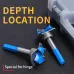 5pcs Woodworking Hole Opener Set Blue Carbide Adjustable Opener Drilling Wood Hinge Drill Bits Detachable Strong Back Plate 15-35mm
