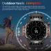 LIGE 1.46inch HD Screen Massive Battery Compass bluetooth Call Heart Rate Blood Pressure Monitor SOS Emergency Call Sleep Monitoring Multi-sport Modes Music Playback 10M Waterproof Smart Watch with Flashlight