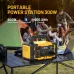 [USA Direct]PYS-PEI 300W/600W/1000W 299.5Wh/655Wh/1024Wh Outdoors Portable Power Station with Flashlight Digital Display Backup Lithium Battery Power Supply with AC/DC/USB/PD Type-C Outlet Generator for RV Camping Traveling Emergency