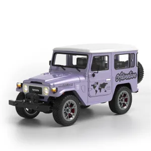TRASPED HG4-211 RTR 1/16 2.4G 4WD RC Car for TOYOTA FJ40 Land Cruiser Off-Road Truck with Winch LED Light Sound Smoke Simulated Suspension Metal Drive Shaft Spring Wheel Hub Remot Control Vehicles Models Toys