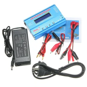 iMAX B6 80W 6A Lipo Battery Balance Charger T Plug with Power Supply Adapter