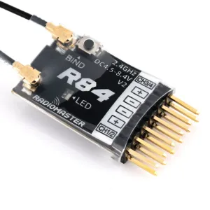Radiomaster R84 V2 4CH Compatible PWM RC Receiver for Frsky D8 D16 SFHSS Radiomaster TX12 T16S Transmitter