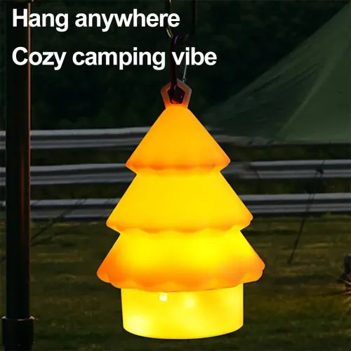 IPRee LEChristmas Tree Night Light with 10 Meters Colorful Atmosphere Lantern Rechargeable with Hook Outdoor Camping Lamp