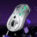 FMOUSE M235 Pro Three-Mode Gaming Mouse Openwork Design 4800DPI RGB Light 1KHz Polling Rate 65g Lightweight Type-C Rechargeable Gamer Mice