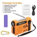 HanRongDa HRD-900 Emergency Radio AM FM SW Solar Hand Crank NOAA Weather Alert 2000mAh Power Bank Flashlight SOS Alarm Portable Survival Gear for Outdoor Camping Emergency Preparedness