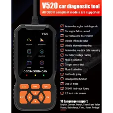 V520 2.8 Inches Screen Professional Car Diagnostic Scanner Full OBD2 Car Scanner Diagnostic Scan Tool Automotive Engine Fault Diagnosis